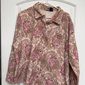 Floral Paisley Button-Down Shirt